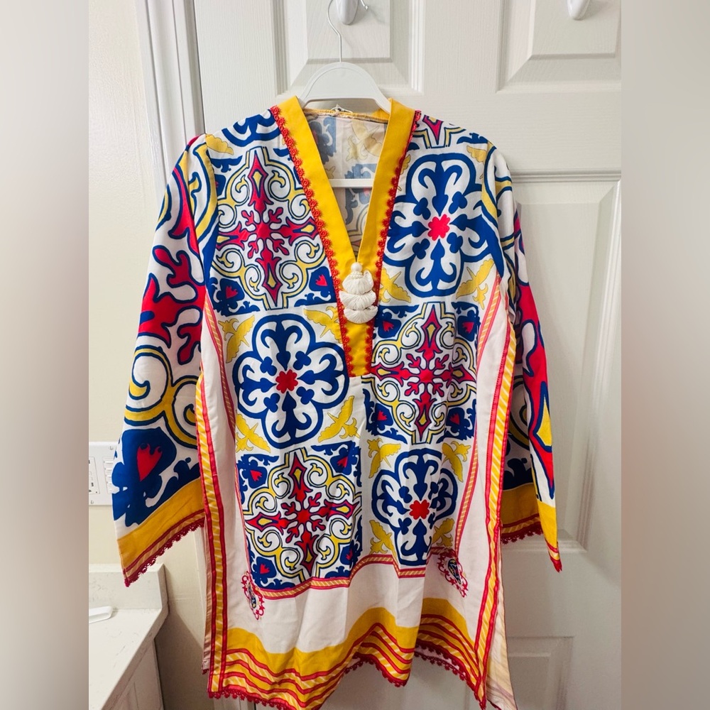Colorful Patterned Tunic 2 piece - image 4